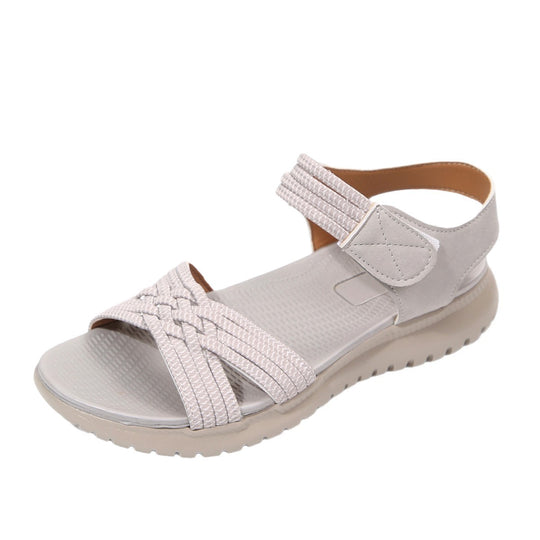 Damen Bequeme und stilvolle Riemensandalen mit elastischen Details EB