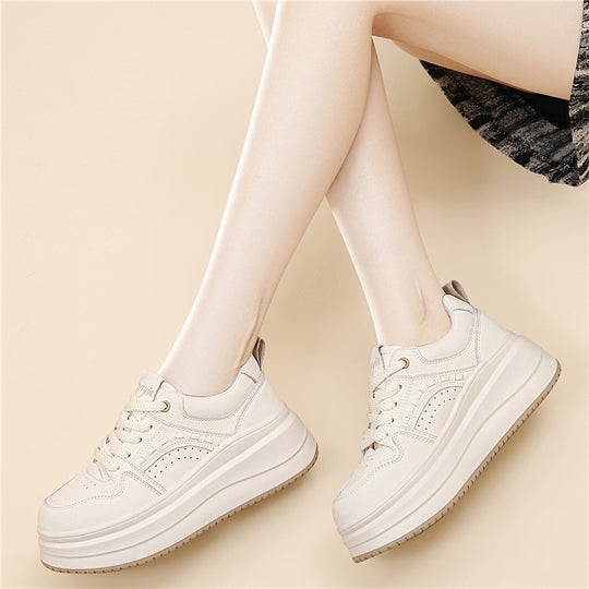 Damen Plateau-Sneaker mit dämpfender Sohle und atmungsaktivem Obermaterial EB