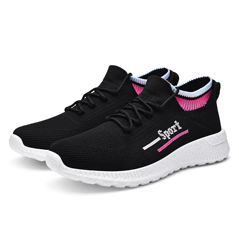 Damen Sportliche Kompressionssneaker mit elastischem Obermaterial EB