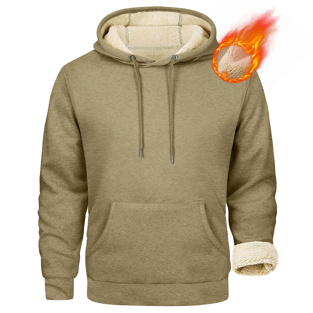 Herren Fleece-Kapuzenpullover mit innenliegendem Kuschelfutter EB