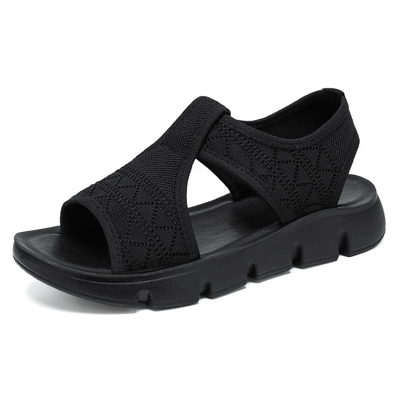 Damen Atmungsaktive Sandalen mit flexibel verstellbarem Riemen EB