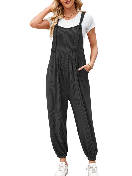 Damen Lässiger Jumpsuit mit praktischen Taschen EB