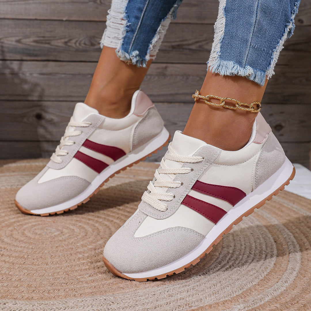 Damen Sportliche Sneakers mit atmungsaktivem Obermaterial und dämpfender Sohle EB