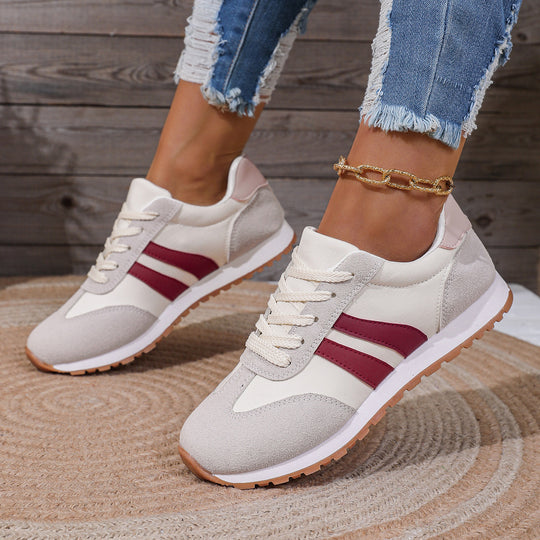 Damen Sportliche Sneakers mit atmungsaktivem Obermaterial und dämpfender Sohle EB