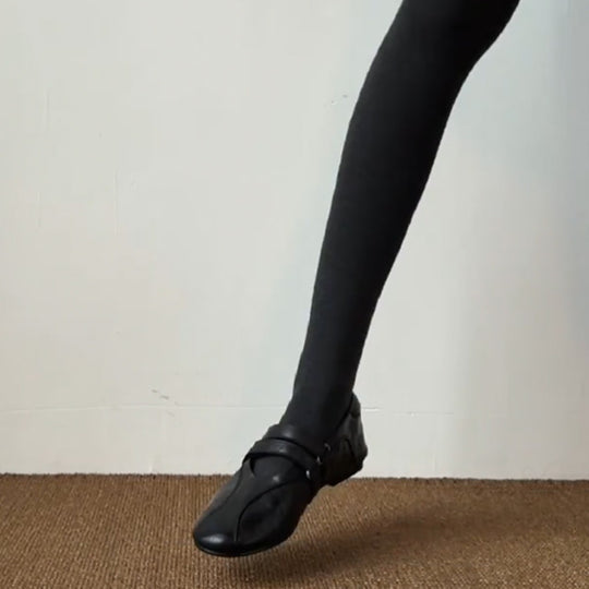 Damen elegante Mokassins mit modischen Riemchen EB