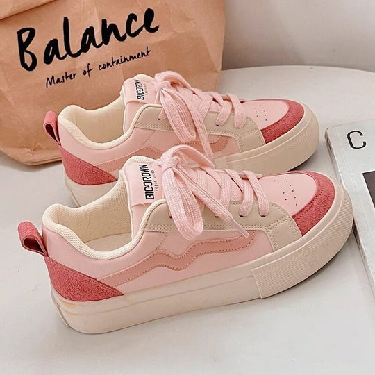 Damen Sportliche Sneaker mit modischem Design und dämpfender Sohle EB