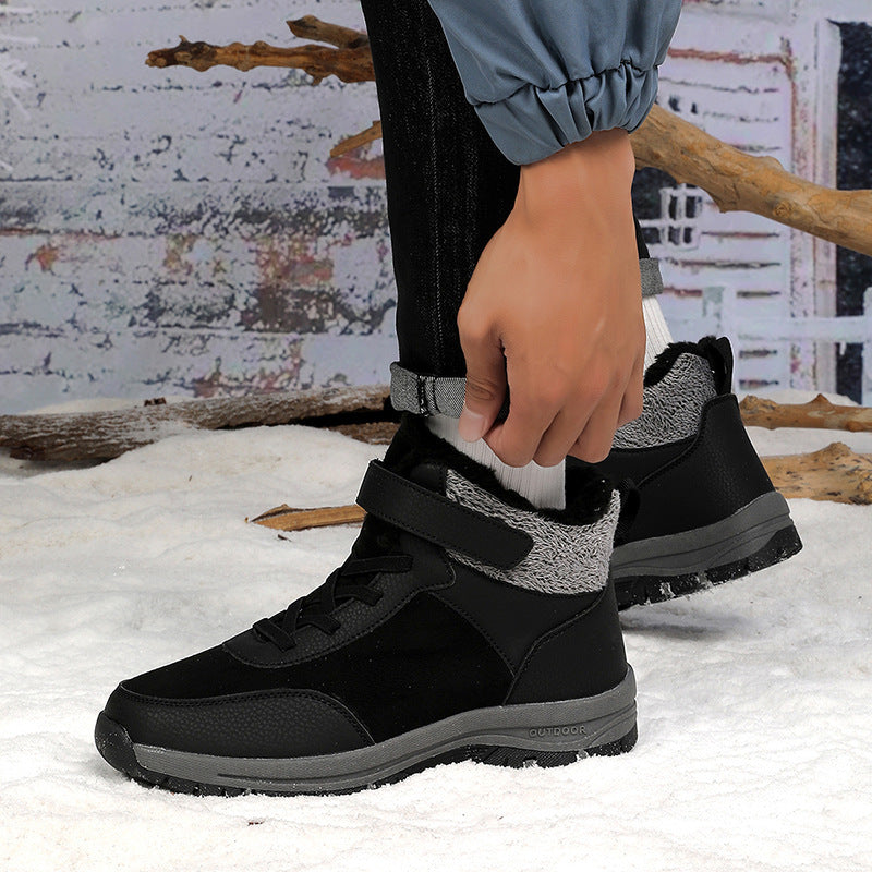 Damen Bequeme und warme Winterstiefel mit rutschfester Sohle EB