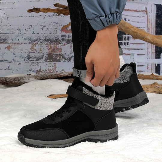 Damen Bequeme und warme Winterstiefel mit rutschfester Sohle EB