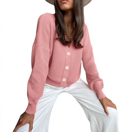 Damen lässiger Strickcardigan EB