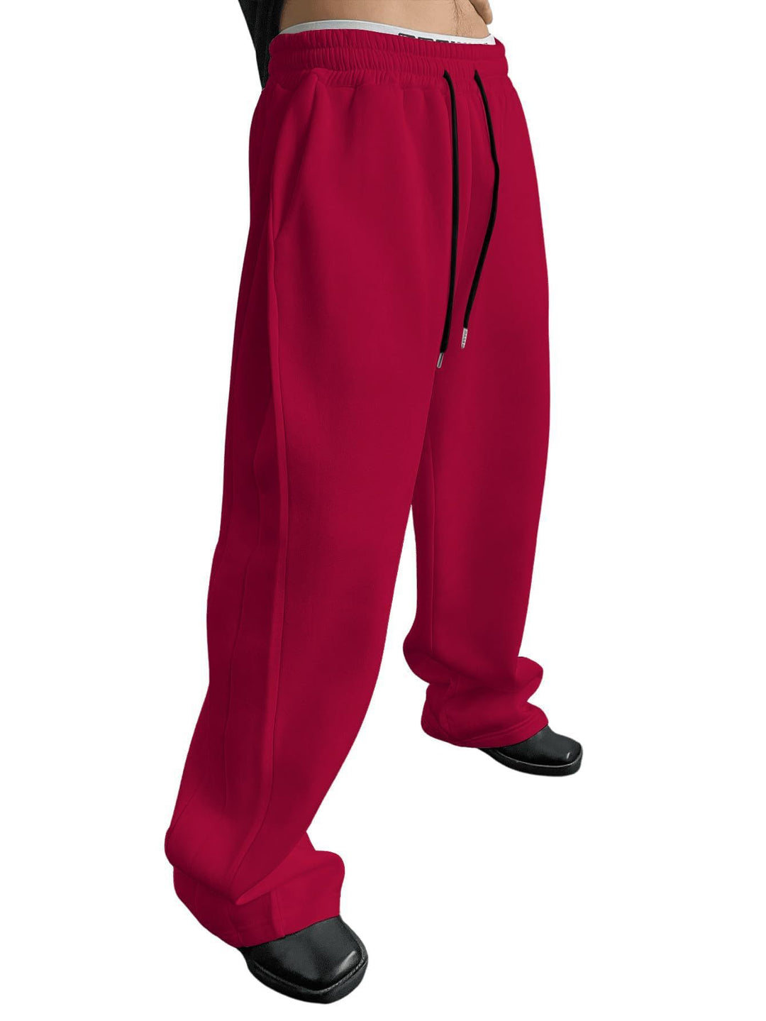 Herren nan lockere Oversize Jogginghose mit elastischem Bund und Kordelzug EB