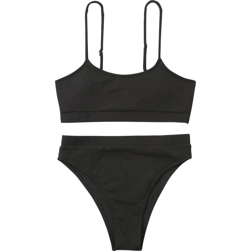 Damen Triangel-Bikini mit strukturierter Textur EB