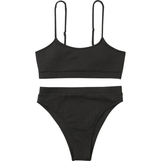 Damen Triangel-Bikini mit strukturierter Textur EB