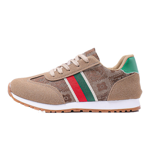 Damen Sportliche Sneaker mit auffälligem Streifen-Design EB