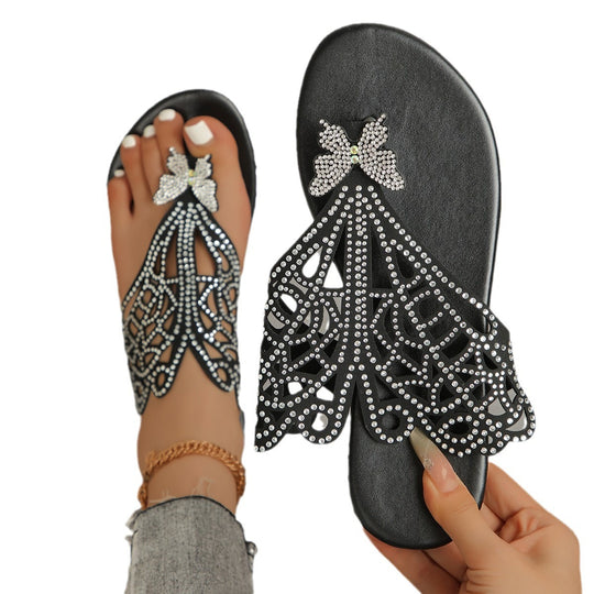 Damen Sandalen mit geschmackvollem Design und funkelnden Applikationen EB