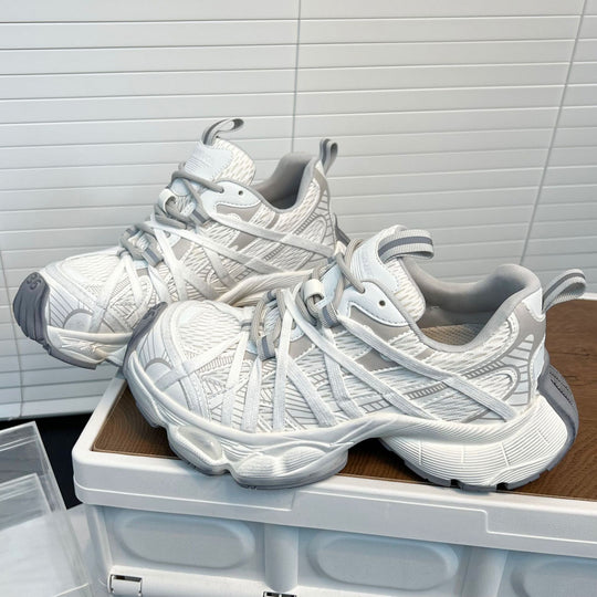 Damen Sportliche Lauf-Sneaker mit atmungsaktiver Mesh-Oberfläche und innovativem Dämpfungssystem EB
