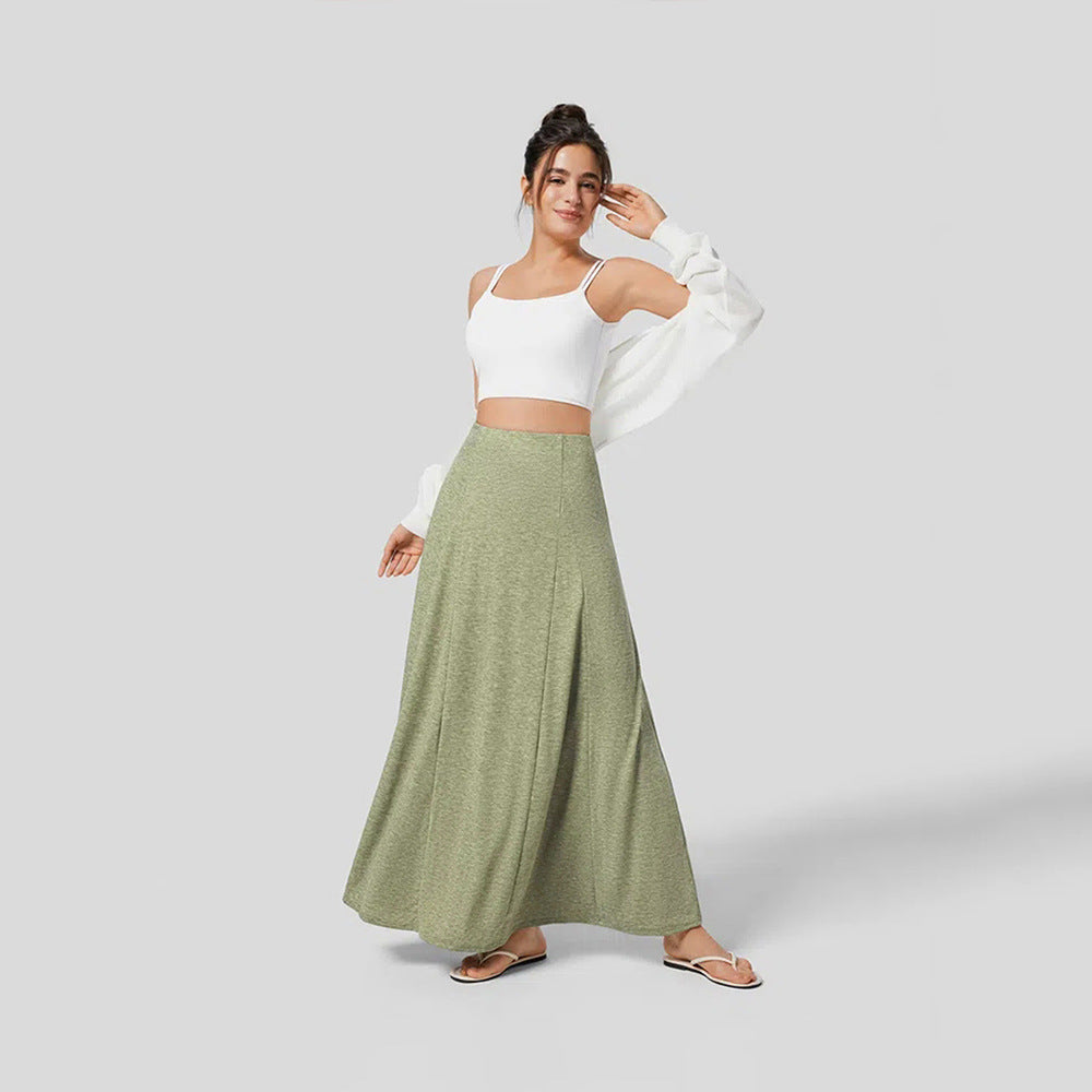 Damen fließender Maxirock mit hohem Bund und Stretch-Jersey Eichborn Berlin