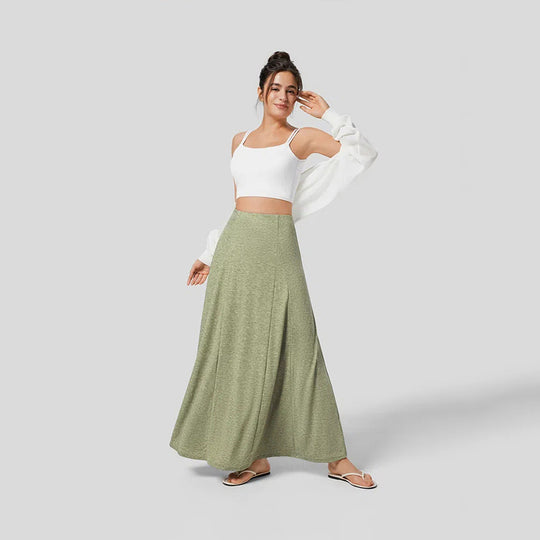 Damen fließender Maxirock mit hohem Bund und Stretch-Jersey Eichborn Berlin