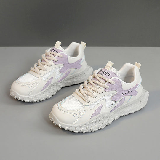 Damen sportliche Sneakers mit atemberaubendem Design und stoßdämpfender Sohle EB