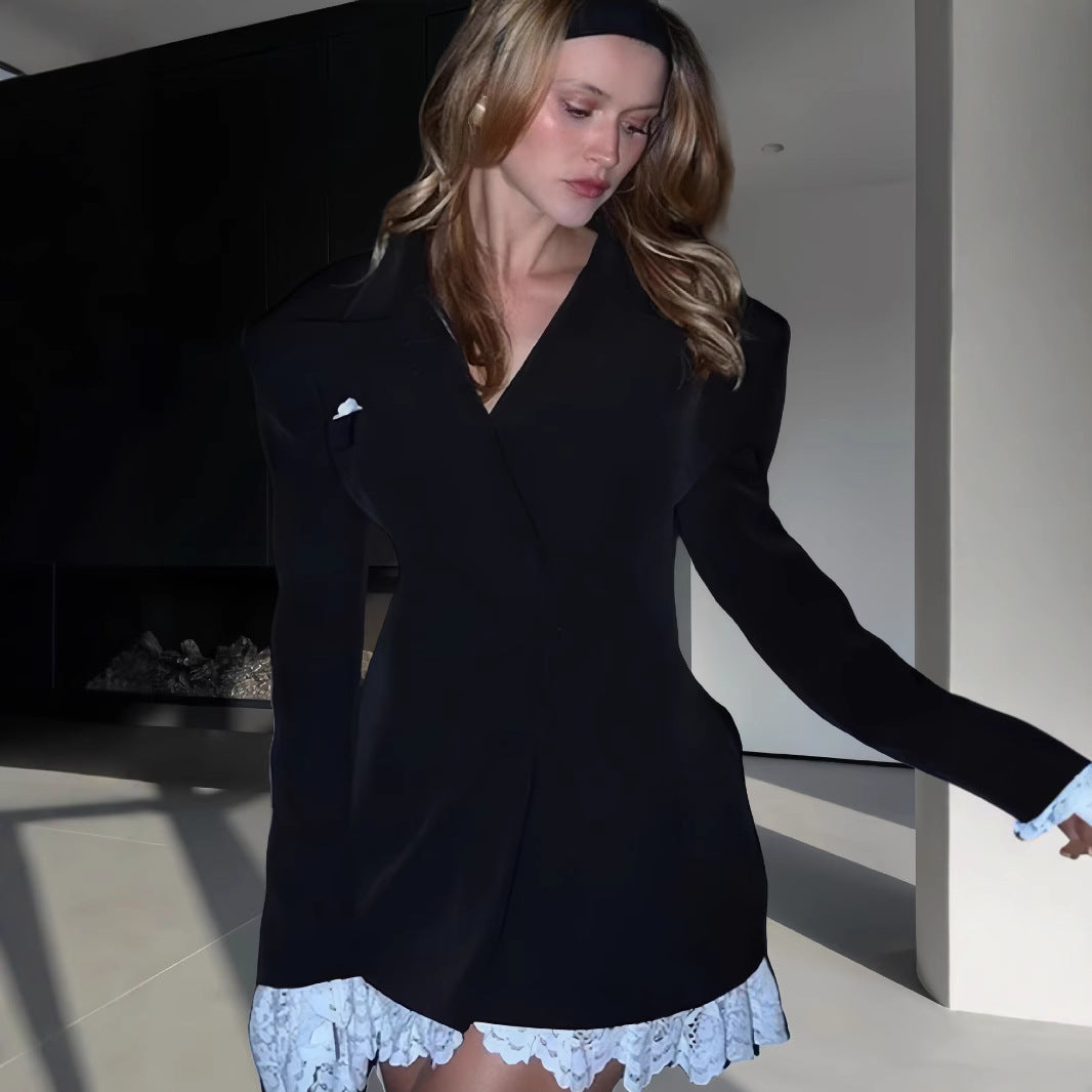 Damen Oversized Blazer mit innovativem Schnitt und elegantem Design EB