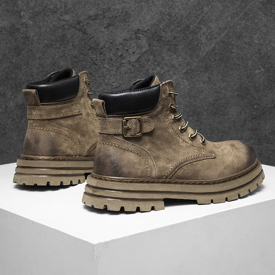 Damen Robuste Schnürboots mit rutschfester Profilsohle und hochwertigem Obermaterial EB