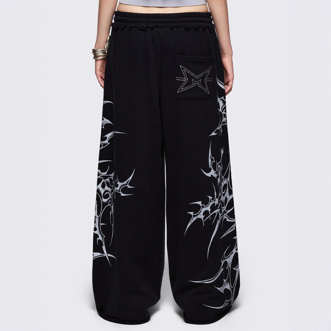 Damen Urbaner Baggy-Hosen mit Grafiken EB