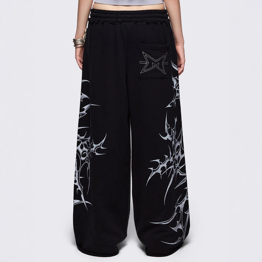 Damen Urbaner Baggy-Hosen mit Grafiken EB