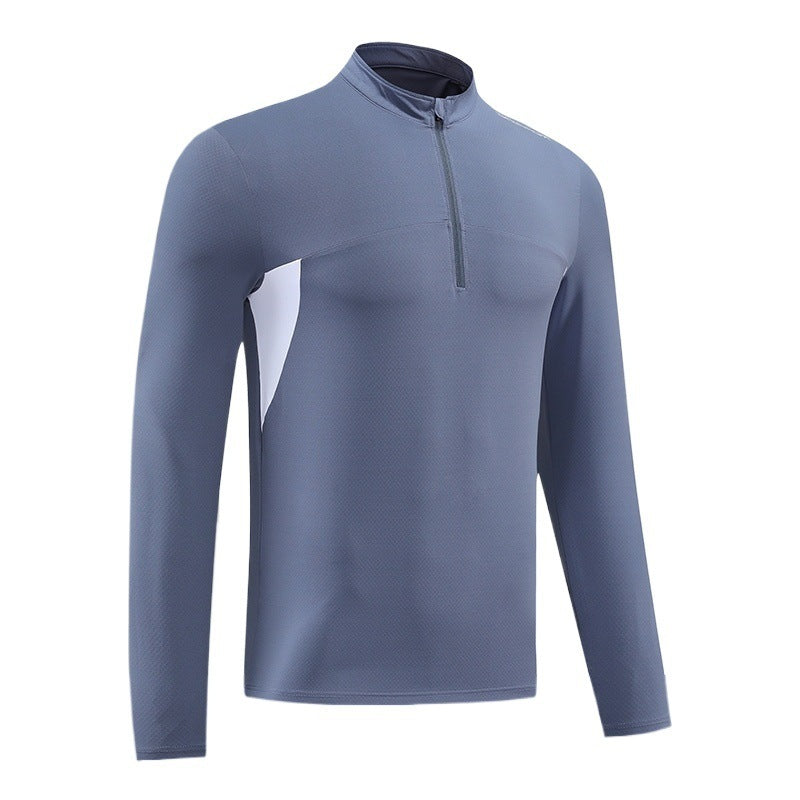 Herren Funktions-Thermoshirt mit Stehkragen und Reißverschluss EB