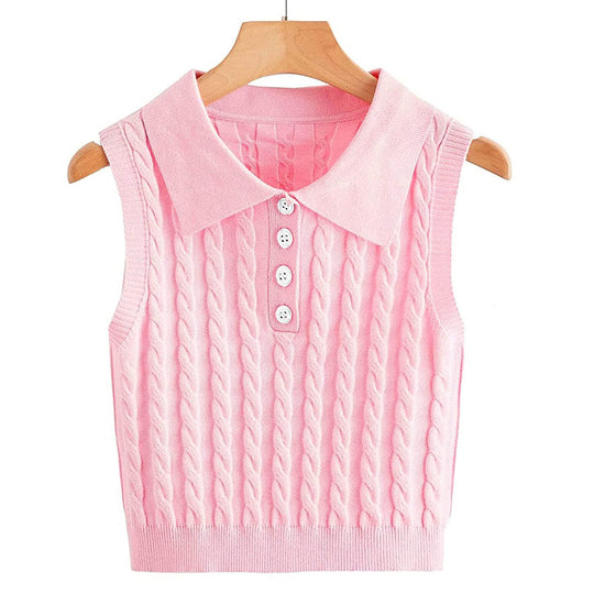 Damen Stricktop mit Kollo EB