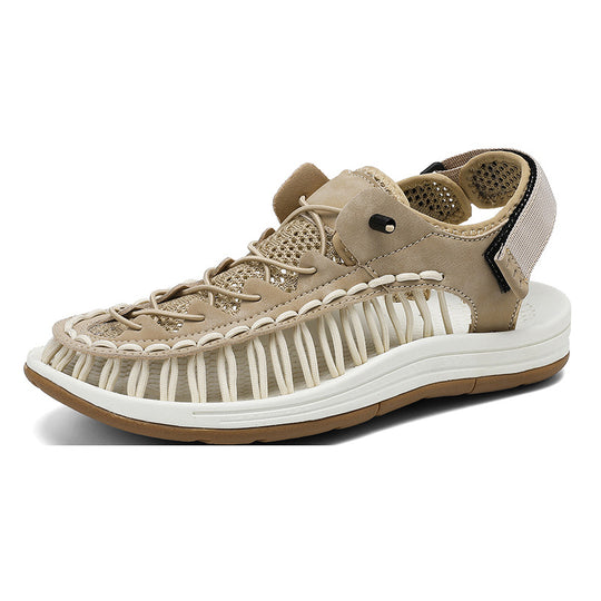 Damen Sportliche Freizeitsandalen mit atmungsaktiver Oberflächenstruktur und rutschfester Sohle EB