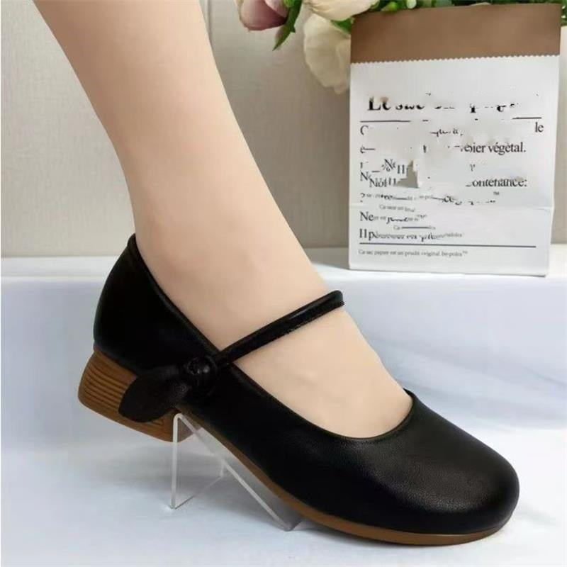 Damen elegante Ballerinas mit modischem Riemen und komfortablem Fußbett EB