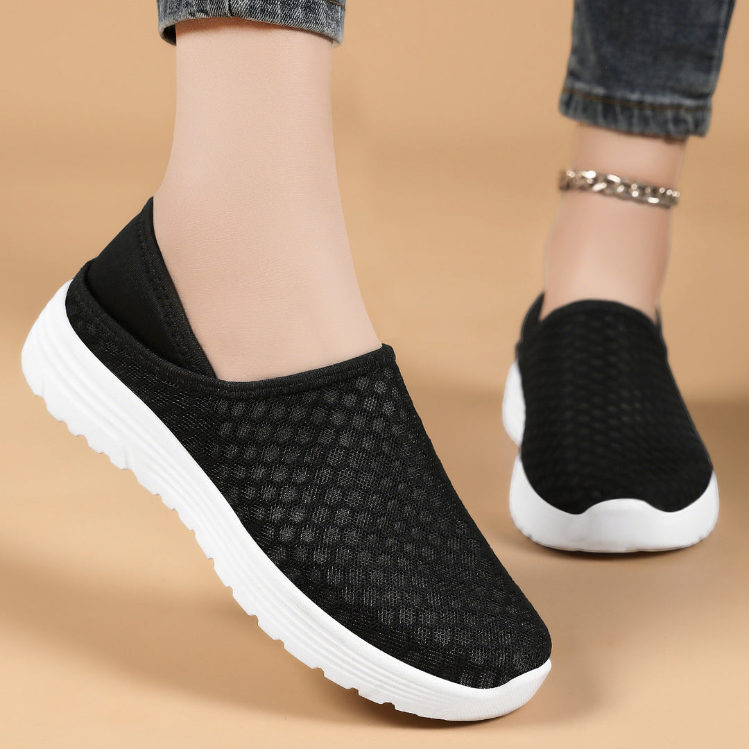 Damen Atmungsaktive Slip-On Sneakers mit rutschfester Sohle EB 1774525904