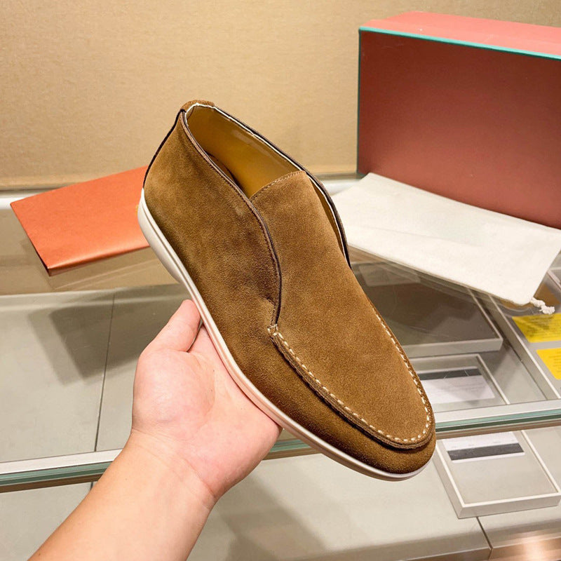 Damen Mokassin Slip-Ons aus hochwertigem Wildleder EB