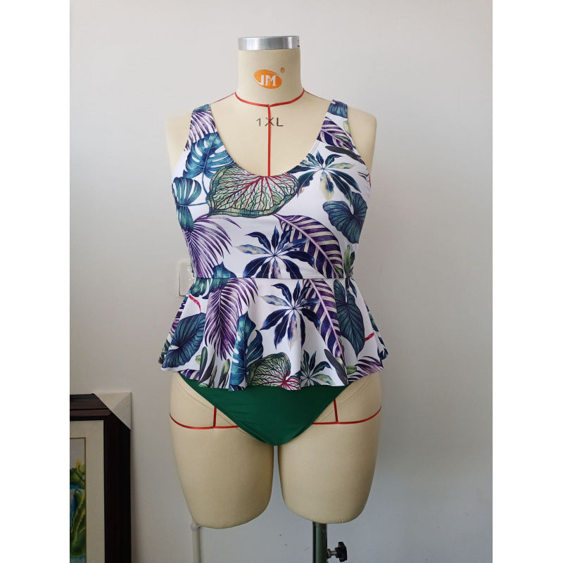 Damen tankini mit floralem Design und schmeichelndem Schnitt EB