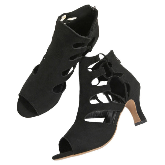 Damen Offene High-Heels mit kunstvollem Schnürdesign EB