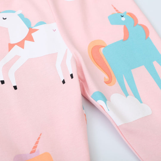 Mädchen Leggings mit bunten Einhorn-Designs EB