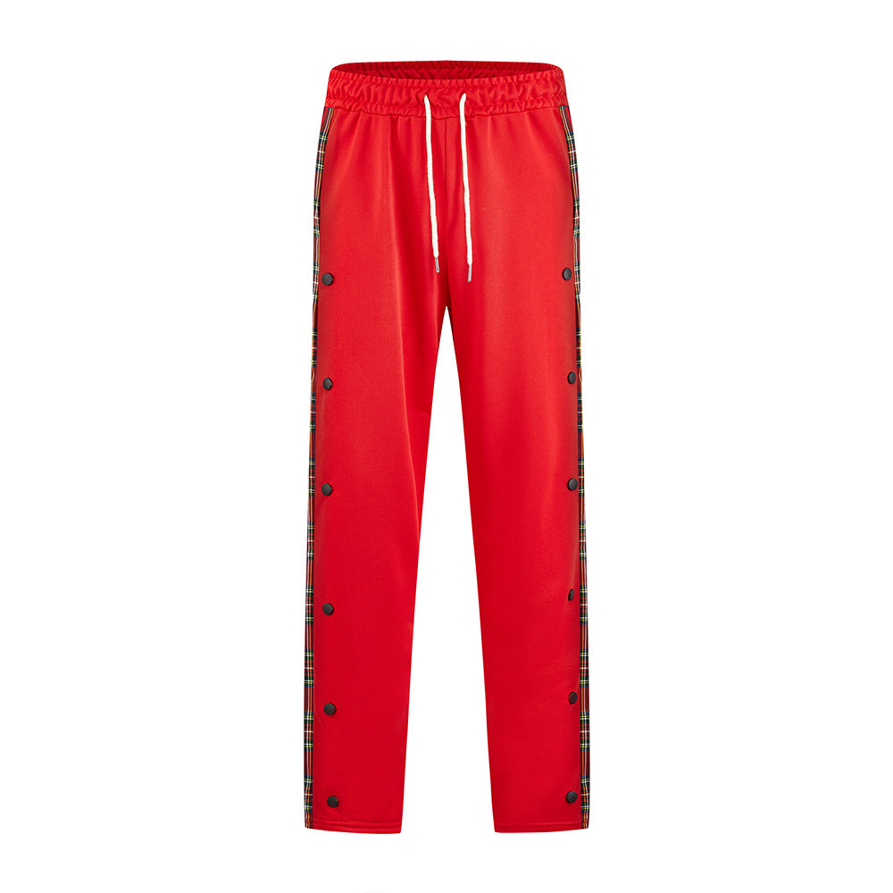 Herren Sportliche Jogginghose mit Druckknopf-Design und elastischem Bund EB