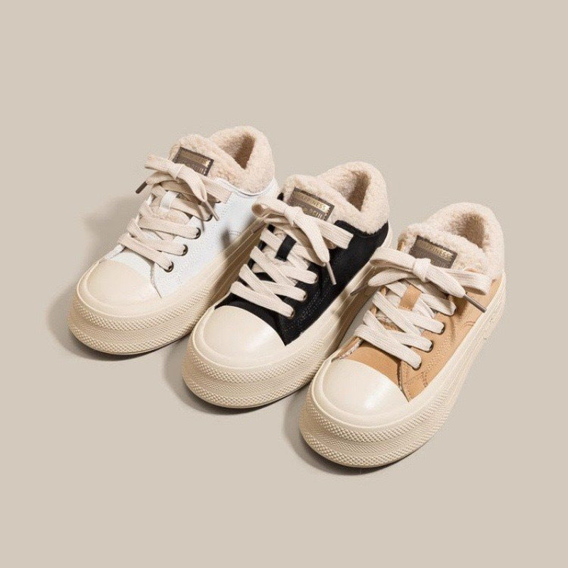 Damen Winterliche Sneaker mit kuscheligem Futter und rutschfester Sohle EB
