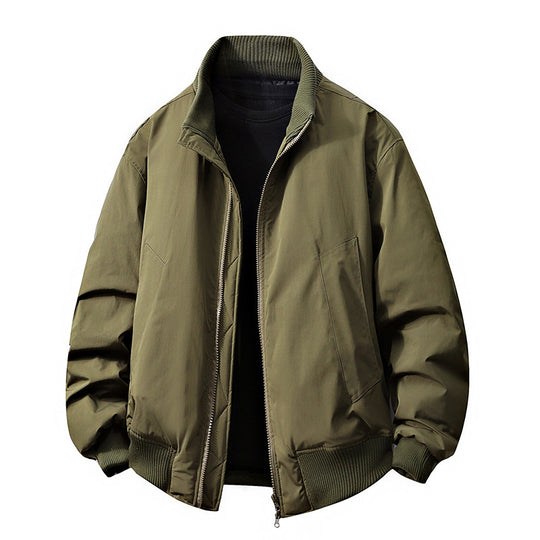Herren Übergangsjacke mit hohem Kragen und praktischen Eingrifftaschen EB