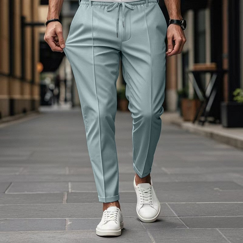 Herren modische Slim-Fit Jogginghose mit elastischem Bund und praktischen Seitentaschen EB