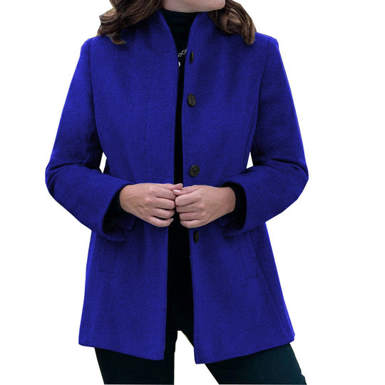 Damen Wollmantel mit schmalem Schnitt EB