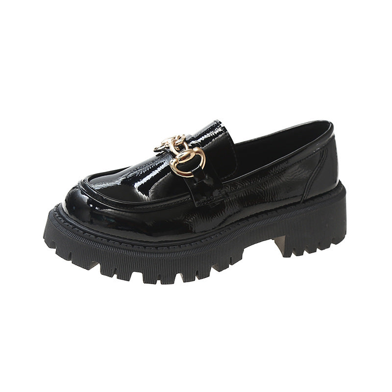 Damen komfortable Loafers mit schickem Metallaczent EB