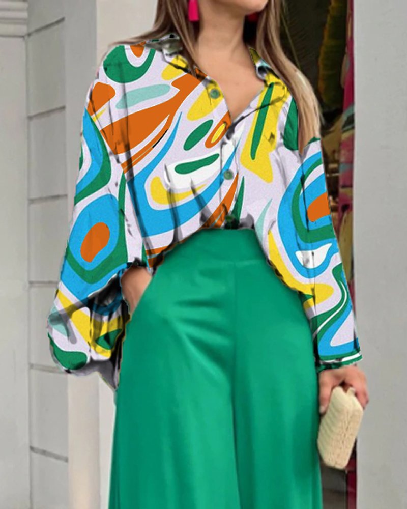 Damen Weit geschnittene Culotte-Hose mit hohem Bund und fließendem Stoff EB