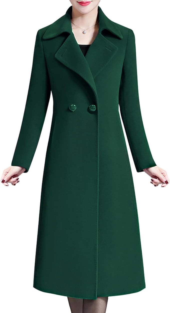 Damen Eleganter langer Mantel EB