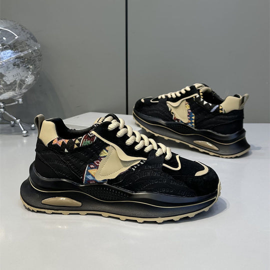 Damen sportliche Sneakers mit modischen Textil- und Gummielementen EB