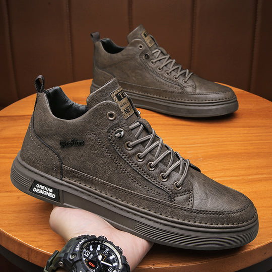 Damen lässige High-Top Sneakers mit rutschfester Sohle und robustem Design EB