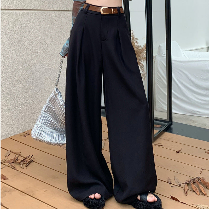 Damen Weite Palazzo-Hose mit elegantem Bund und komfortablem Sitzt EB