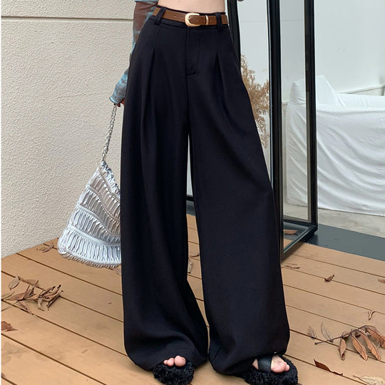 Damen Weite Palazzo-Hose mit elegantem Bund und komfortablem Sitzt EB
