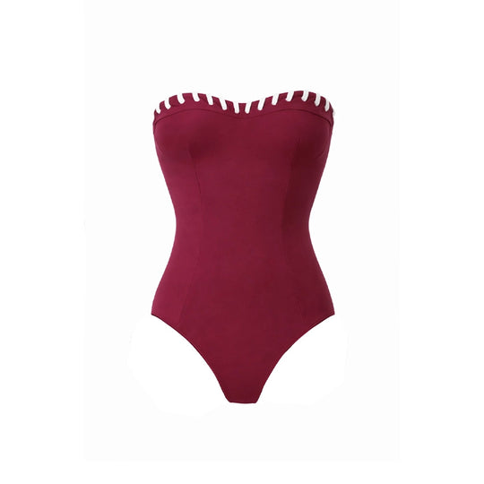Damen Bikini-Set mit modischem High-Waist-Höschen und Latzhosen von EB