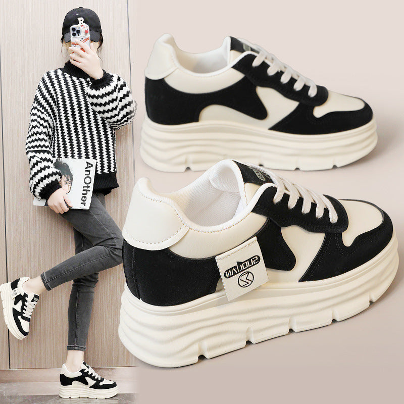 Damen Sportliche Chunky Sneakers mit dämpfendem Sohlenprofil und modischem Design EB
