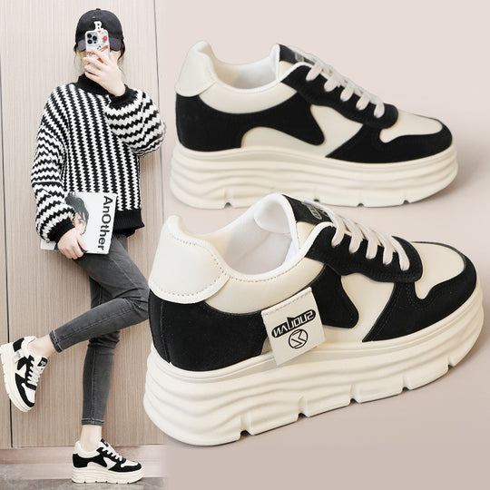 Damen Sportliche Chunky Sneakers mit dämpfendem Sohlenprofil und modischem Design EB